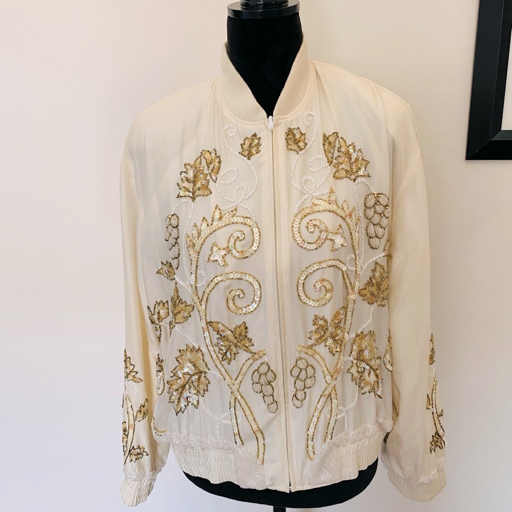 Marni Knits Silk Bomber Jacket